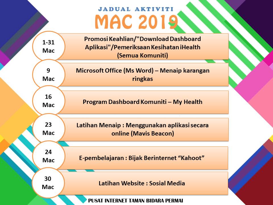 JADUAL AKTIVITI mac19