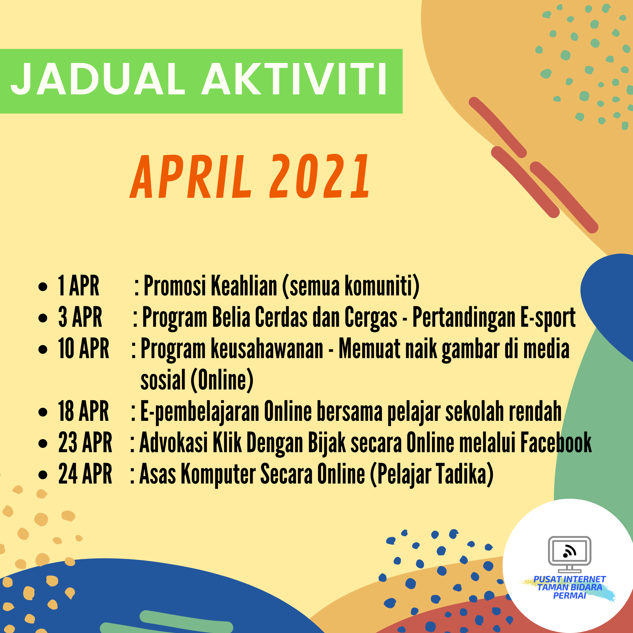 JADUAL AKTIVITI apr2021