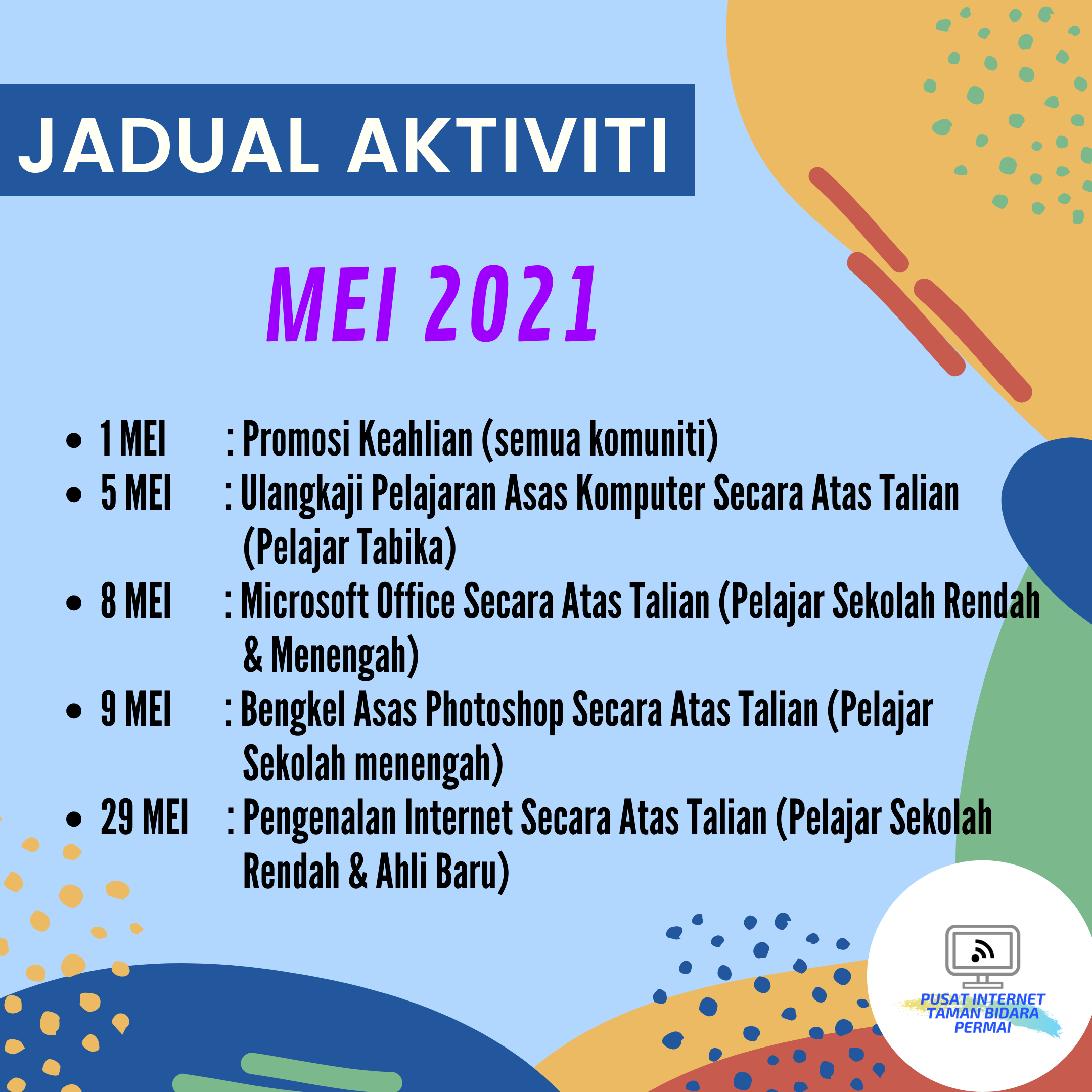 JADUAL AKTIVITI mei2021