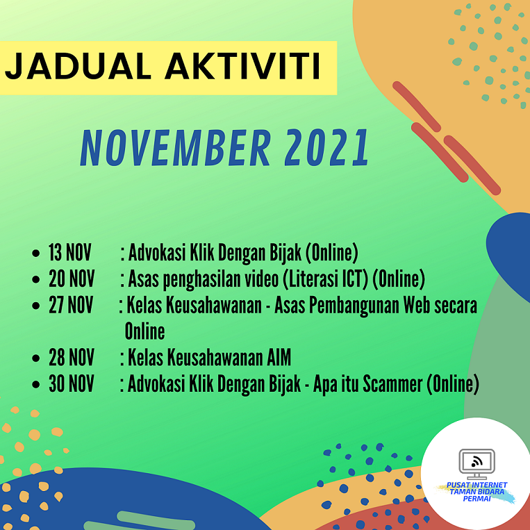 JADUAL AKTIVITI Nov2021