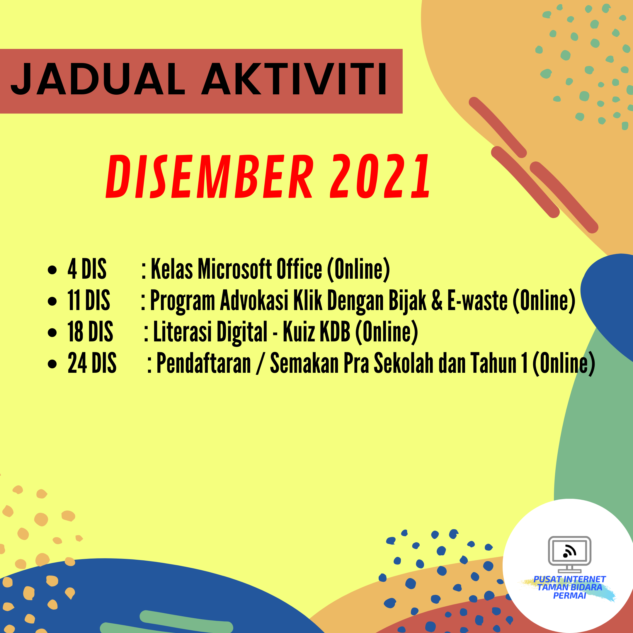 JADUAL AKTIVITI Dis2021