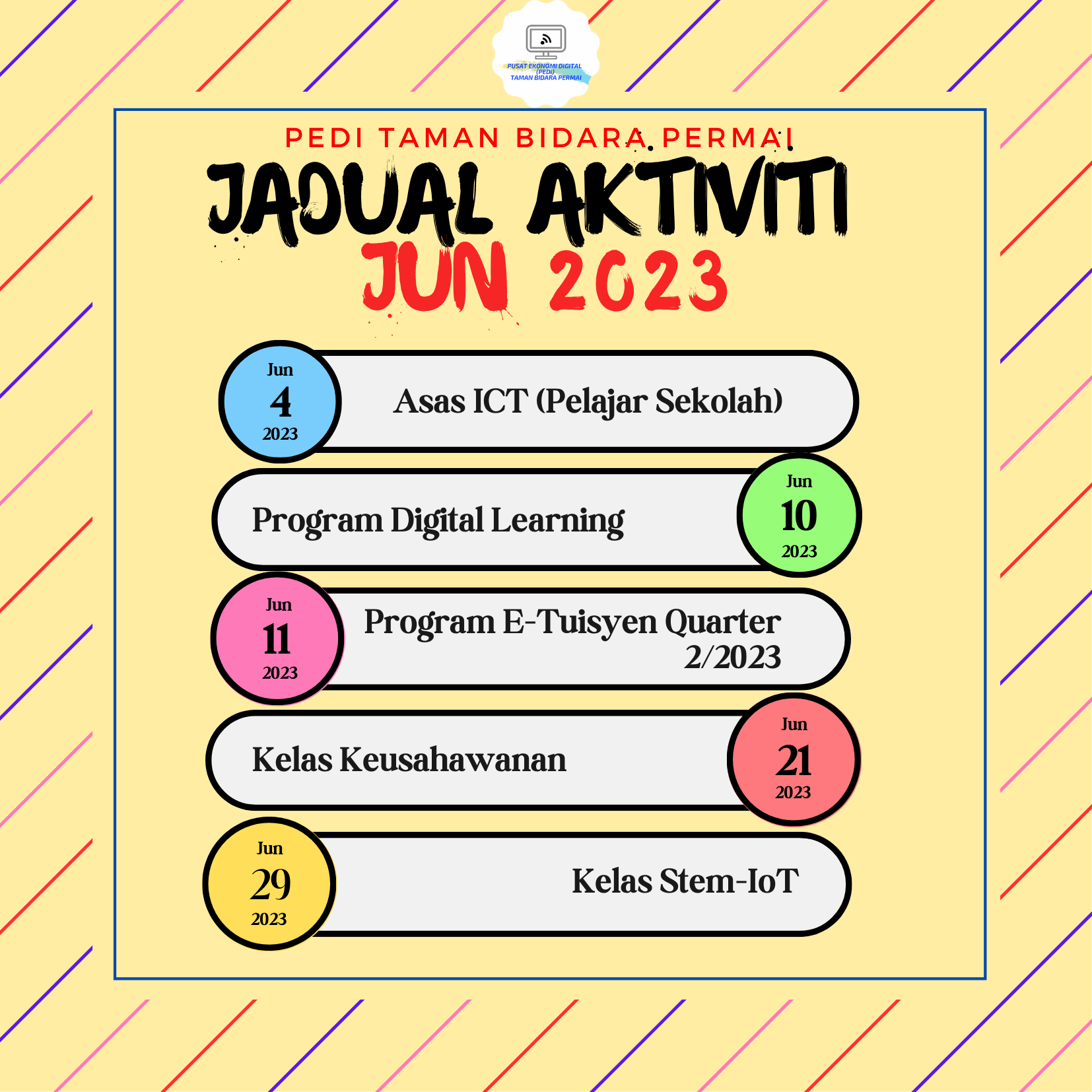 JADUAL AKTIVITI Jun 2023