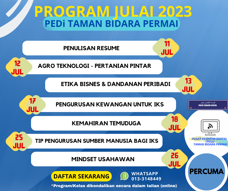 PROGRAM JULAI 2023
